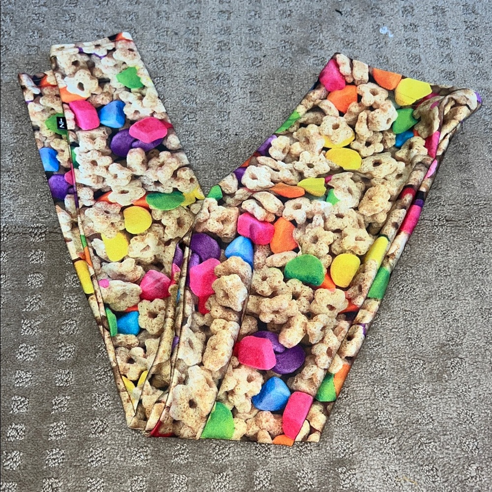 Zara Terez Multicolor Cereal Print Joggers XS